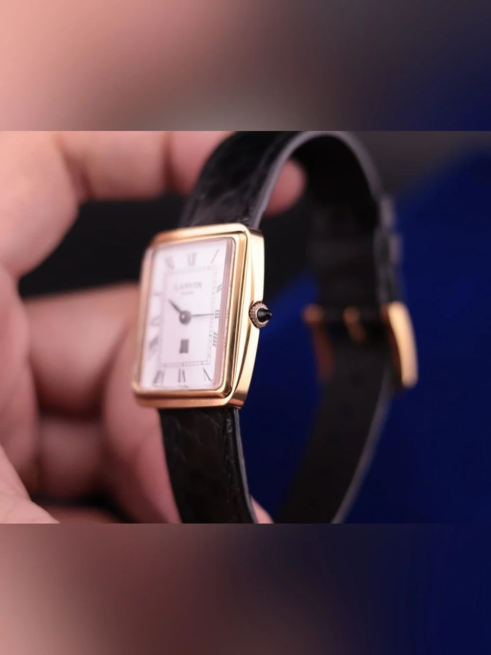 Vintage 1980s Lanvin Paris Unisex Watch, Manual Winding